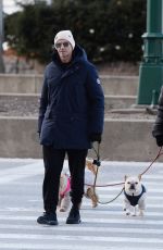 DEBORRA-LEE FURNESS and Hugh Jackman Out with Their Dogs in New York 02/06/2022