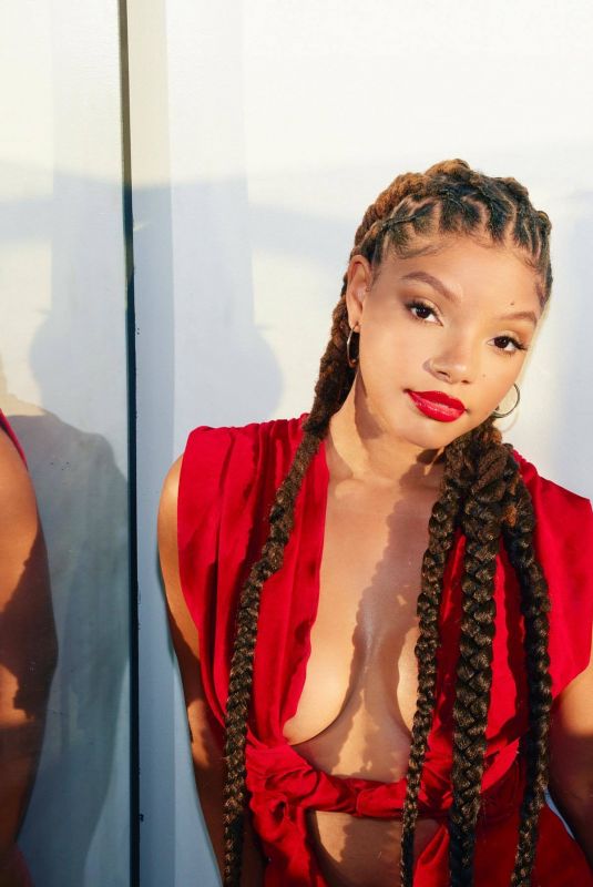 HALLE BAILEY at a Photoshoot, February 2022