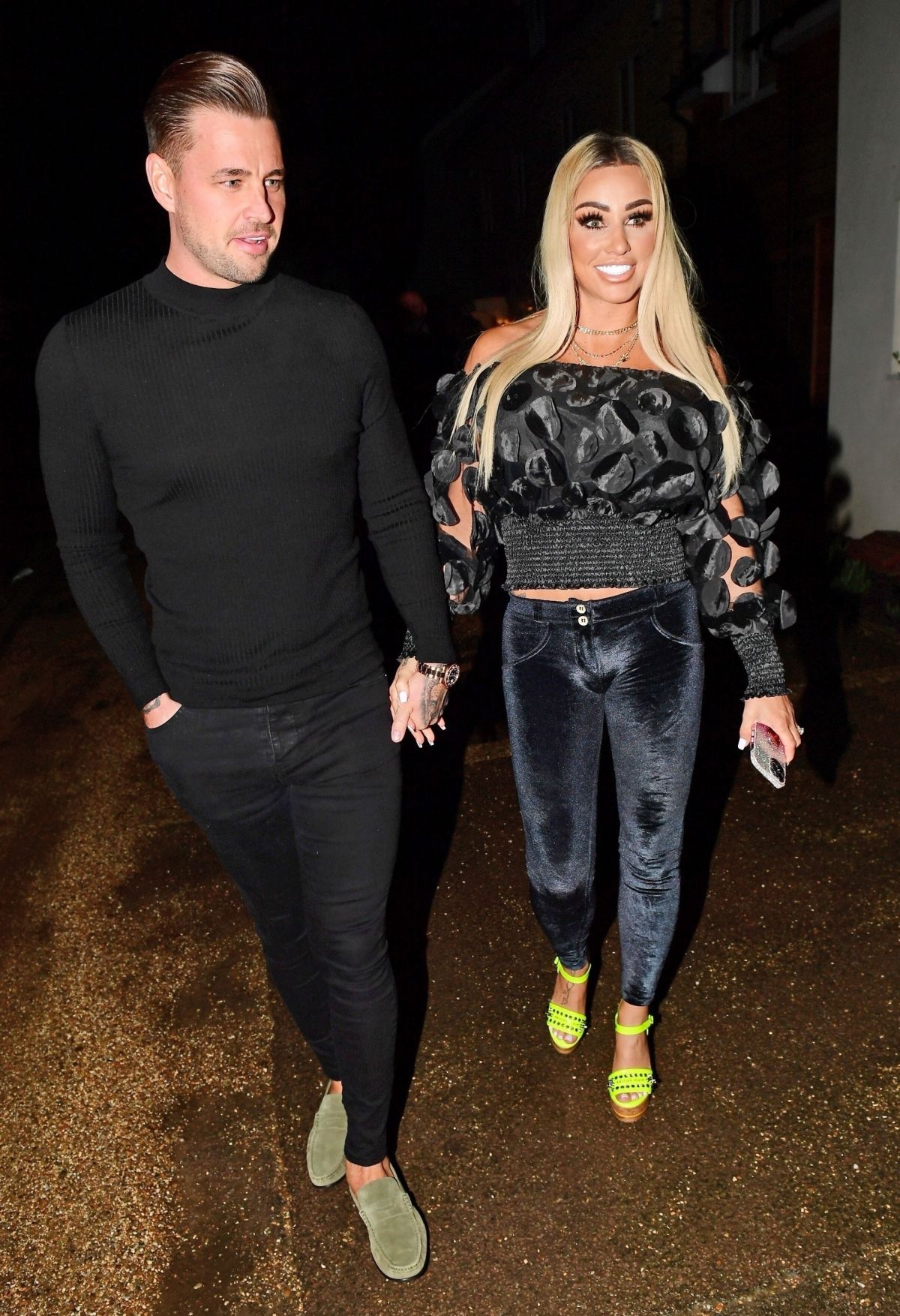 KATIE PRICE and Carl Woods Out for Dinner on His Birthday in London 02 ...