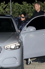 KIM KARDASHIAN Out for Dinner with Friends at Nobu in Malibu 02/17/2022