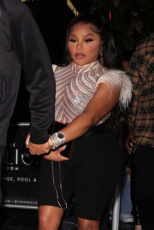 LIL' KIM Leave Super Bowl After-party at The Highlight Room in Hollywood  02/13/2022 – HawtCelebs