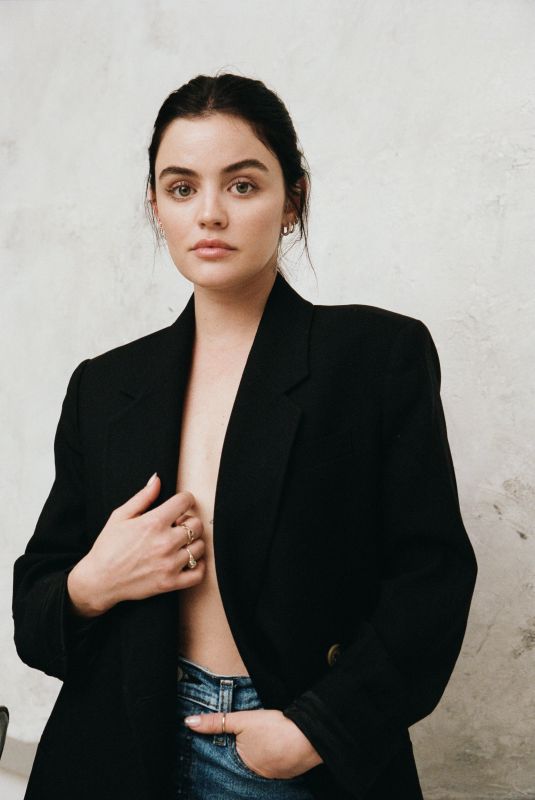 LUCY HALE at a Photoshoot 02/23/2022