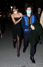 ZENDAYA and Tom Holland at Date Night in New York 02/15/2022
