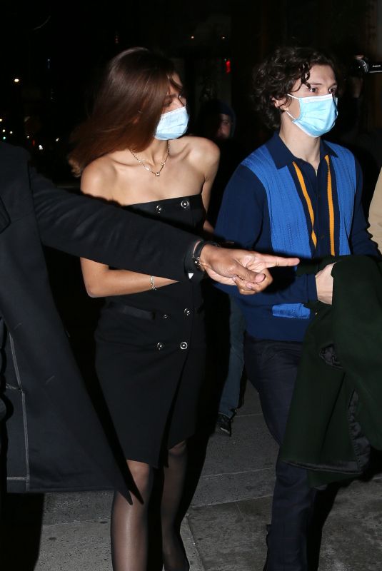 ZENDAYA and Tom Holland at Date Night in New York 02/15/2022