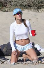 ALESSANDRA AMBROSIO Out at a Beach in Santa Monica 03/13/2022