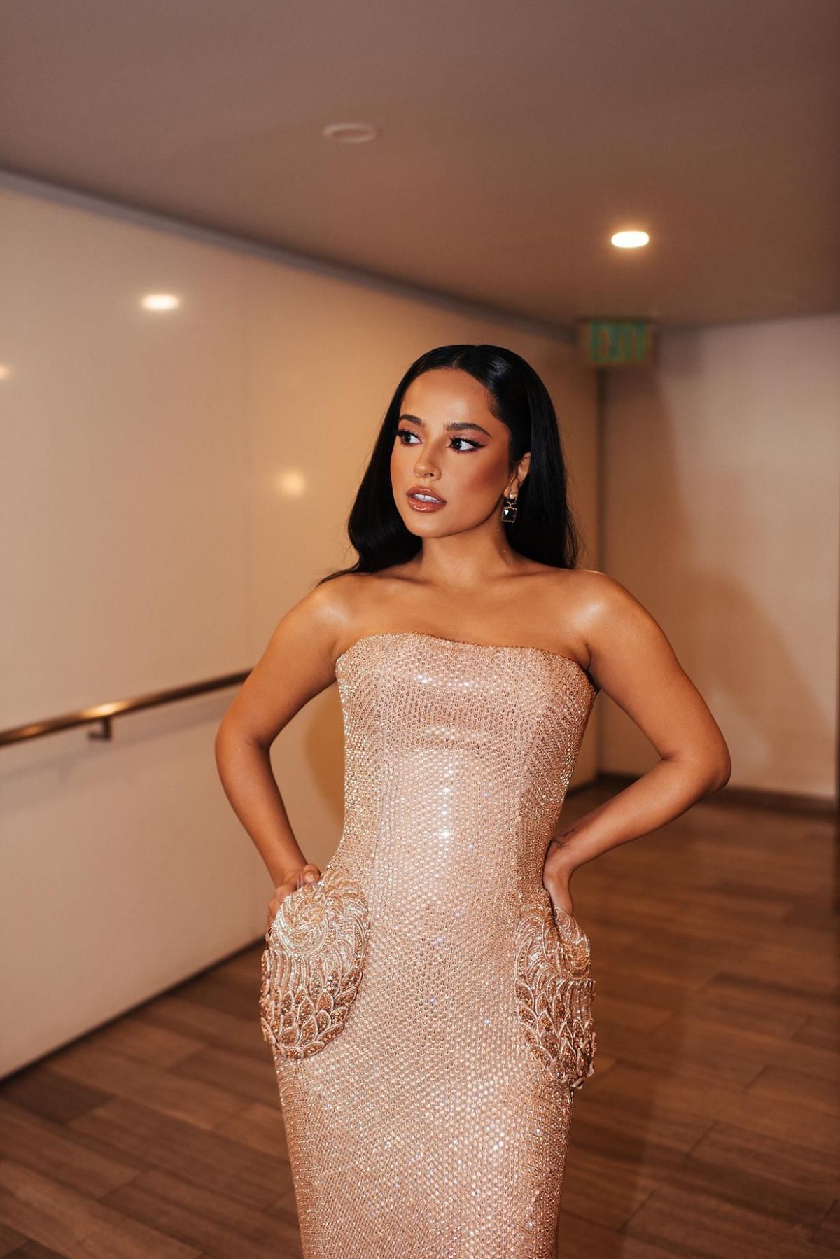 BECKY G for Paper Magazine, Getting Ready for Her First Oscars, March