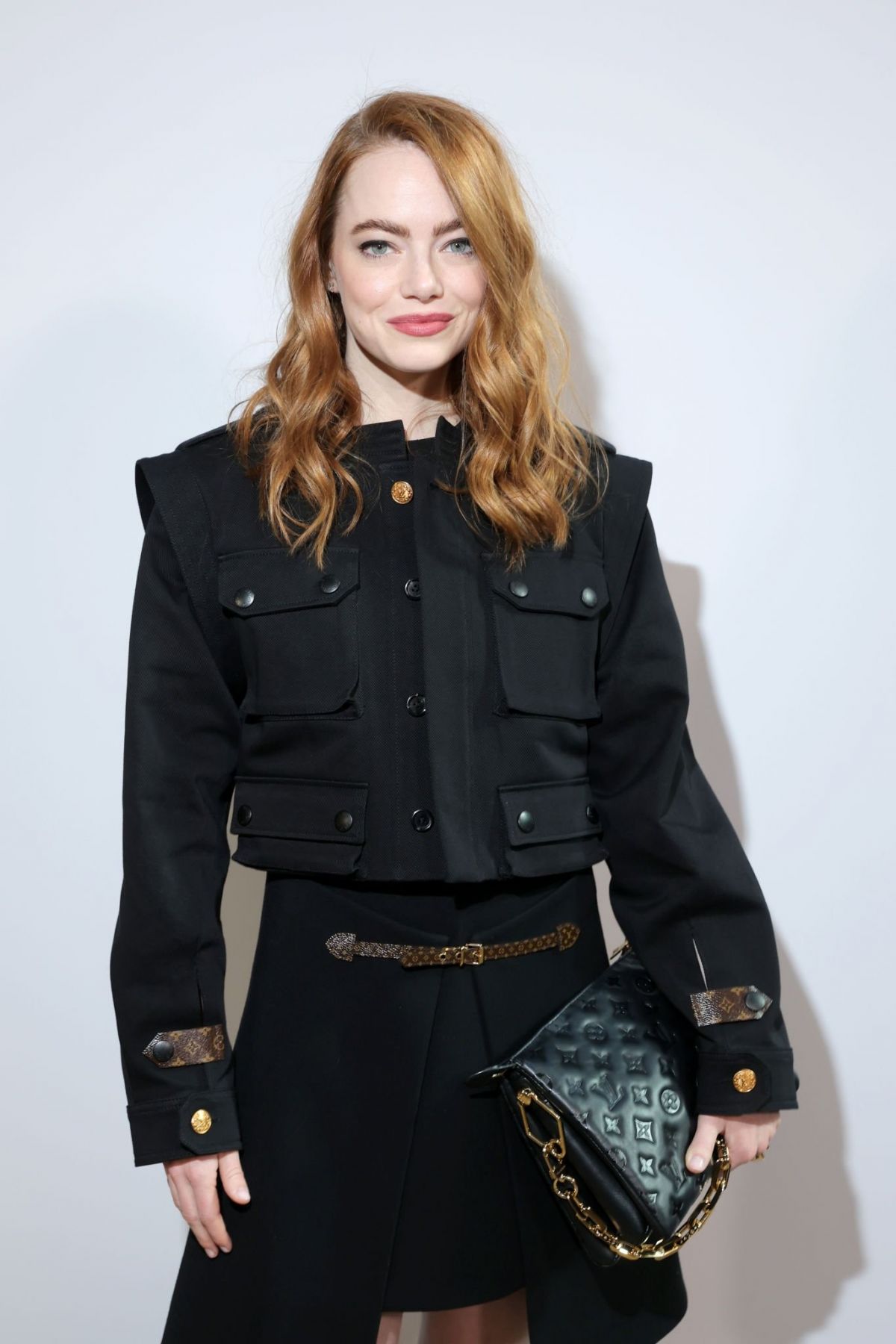 emma stone attends the louis vuitton womenswear fw 2023-24 during
