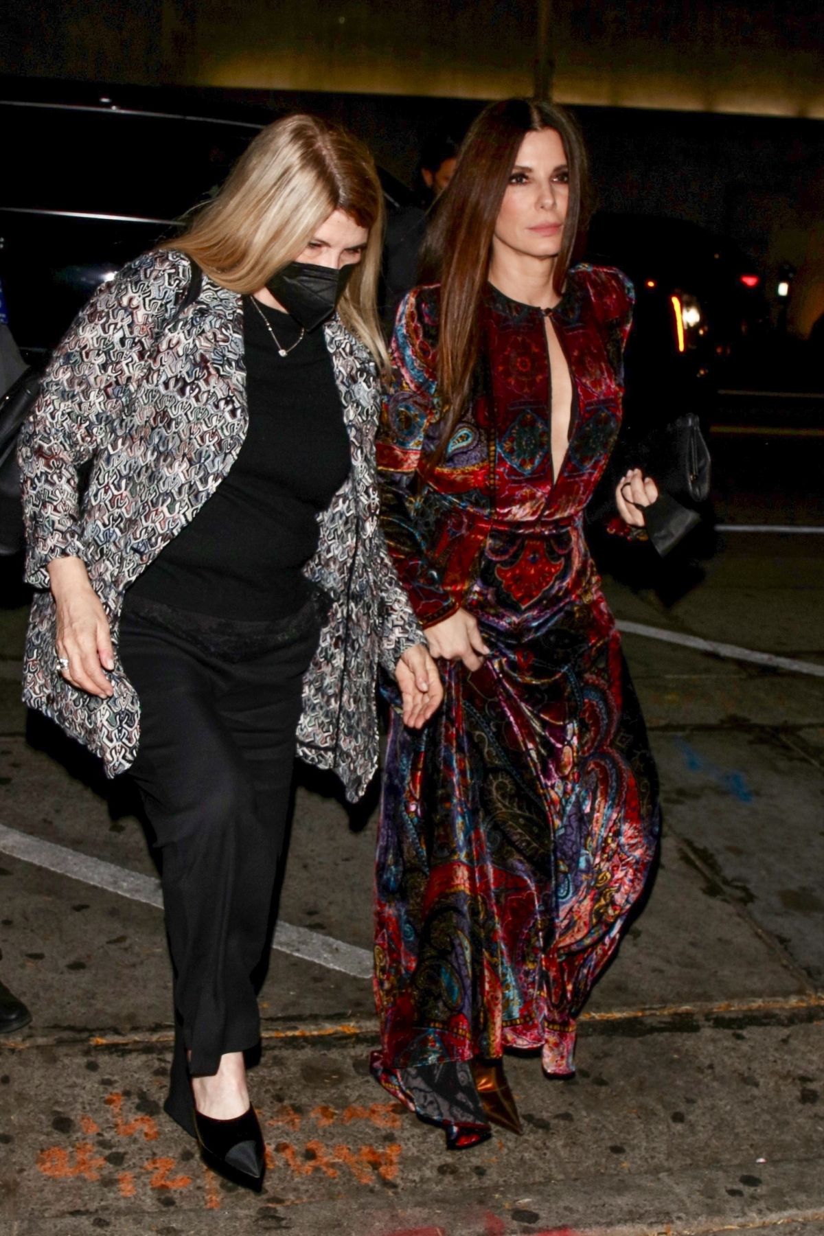 SANDRA BULLOCK Arrives at The Lost City Premiere Afterparty in West