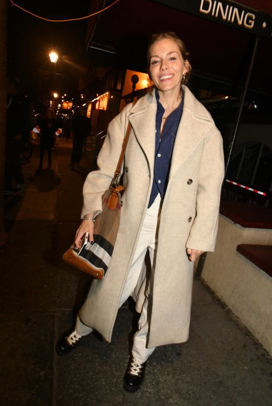 SIENNA MILLER Night Out in New York 03/01/2022