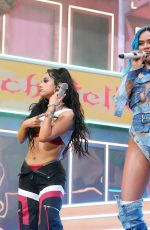 BECKY and KAROL G Performs at 2022 Coachella Valley Music And Arts Festival 04/17/2022