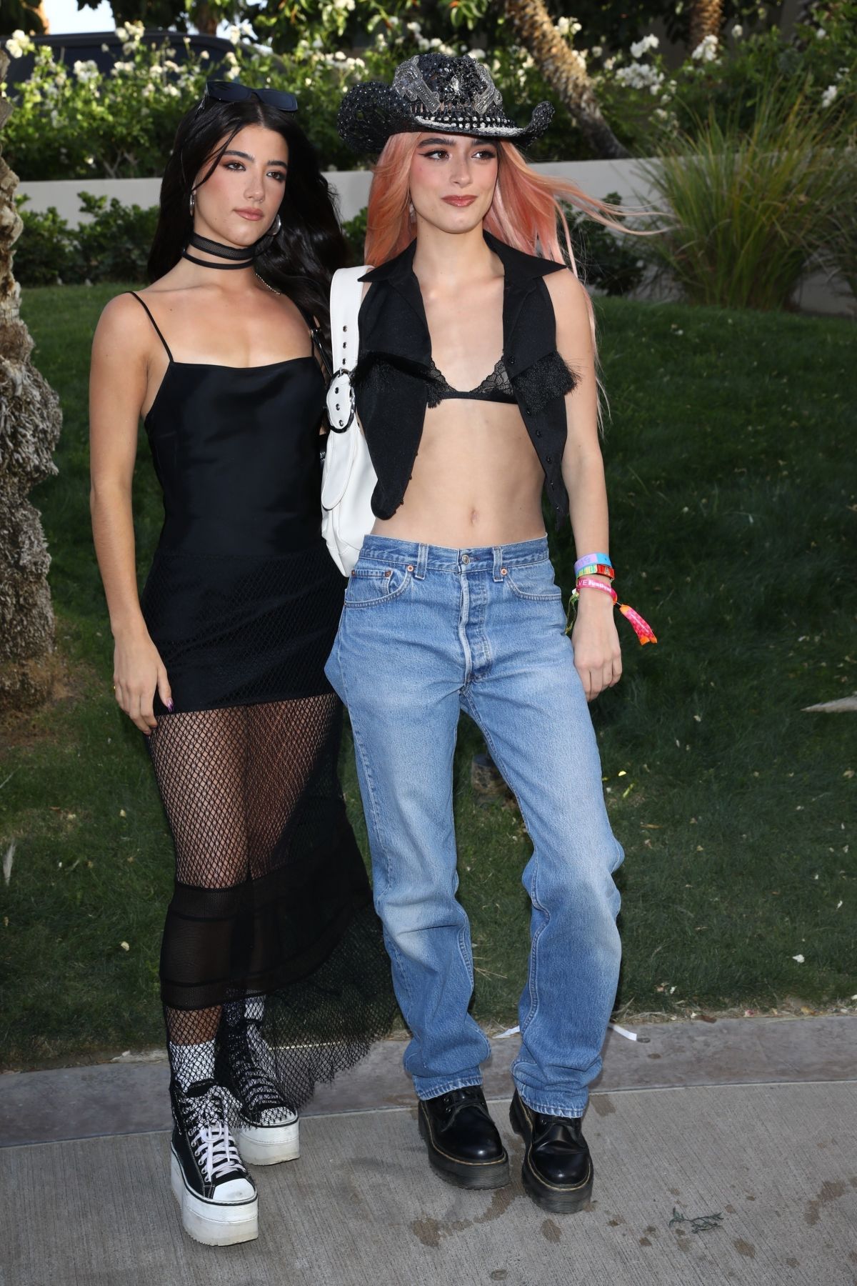 CHARLI and DIXIE D’AMELIO at Revolve Fest at Coachella 2022 in Indio 04