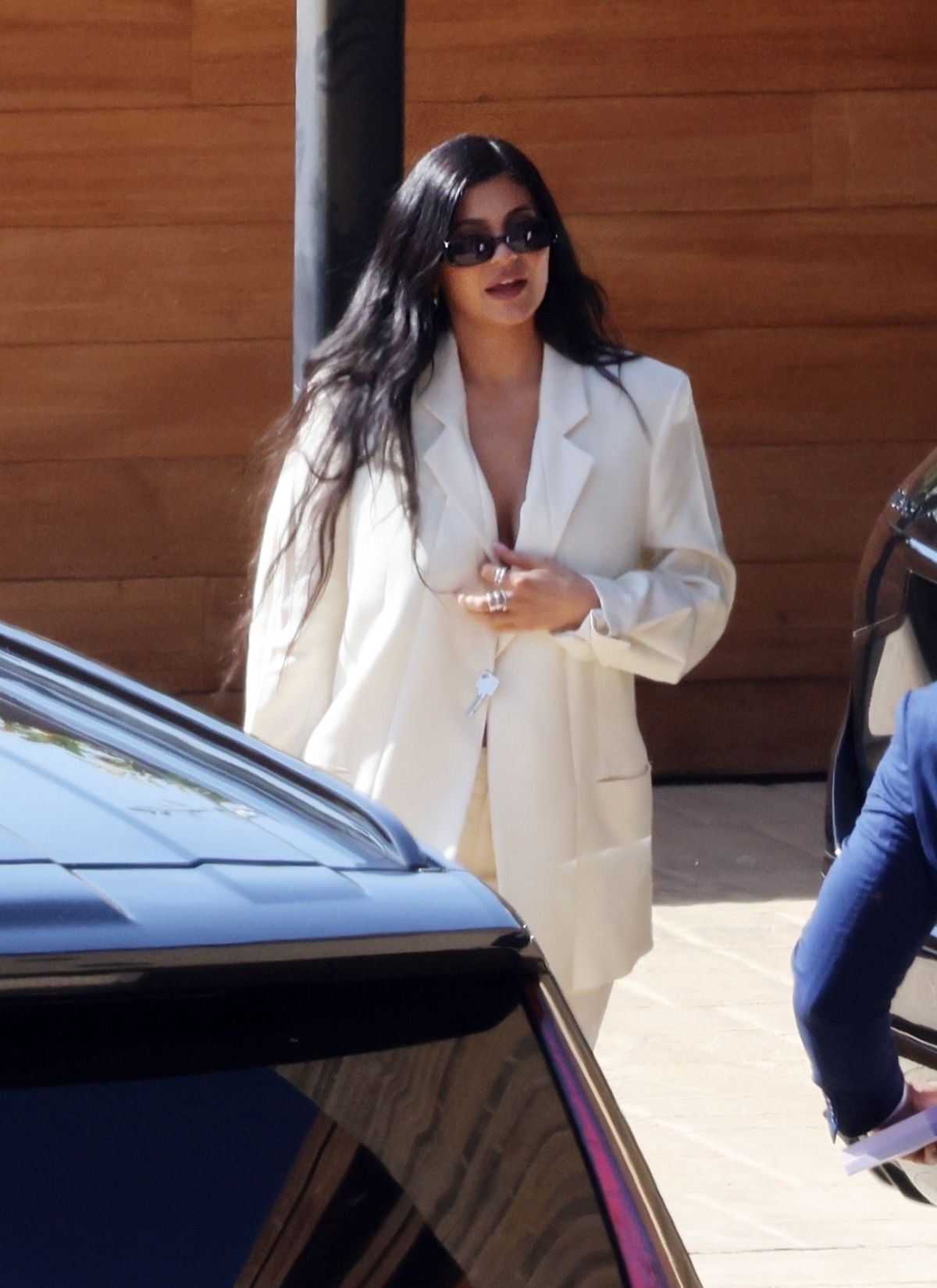 KYLIE JENNER Arrives at Hulu Launch Party for The Kardashians in Malibu ...