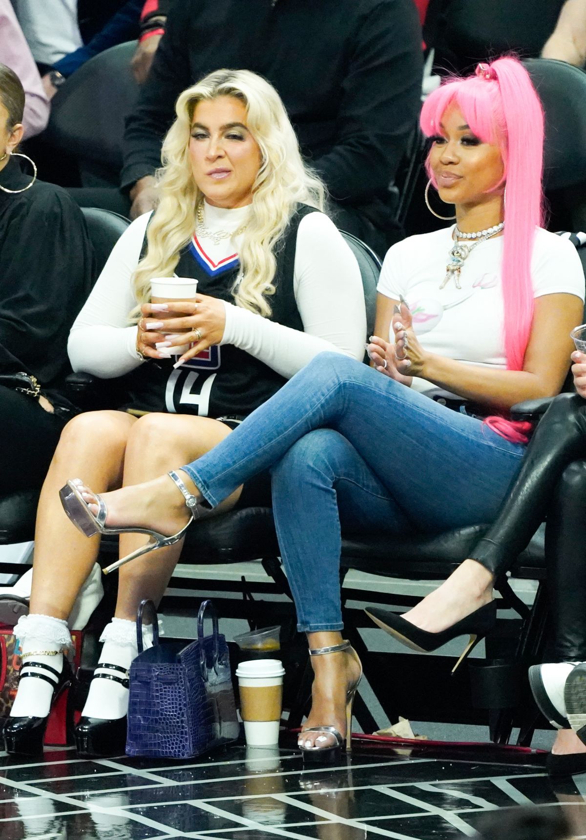 SAWEETIE at Clippers vs. Suns Game at Crypto.com Arena in Los Angeles ...