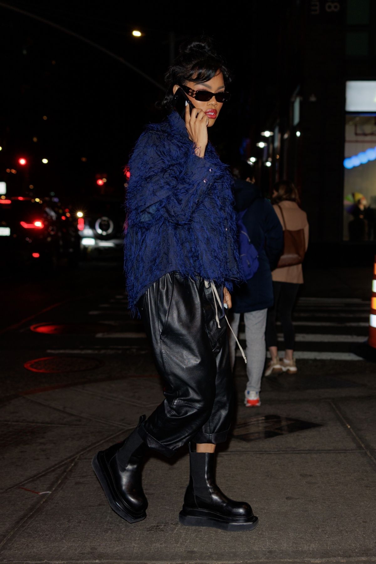 TEYANA TAYLOR Arrives at Vogue’s Pre MET Gala Party in New York 04/29