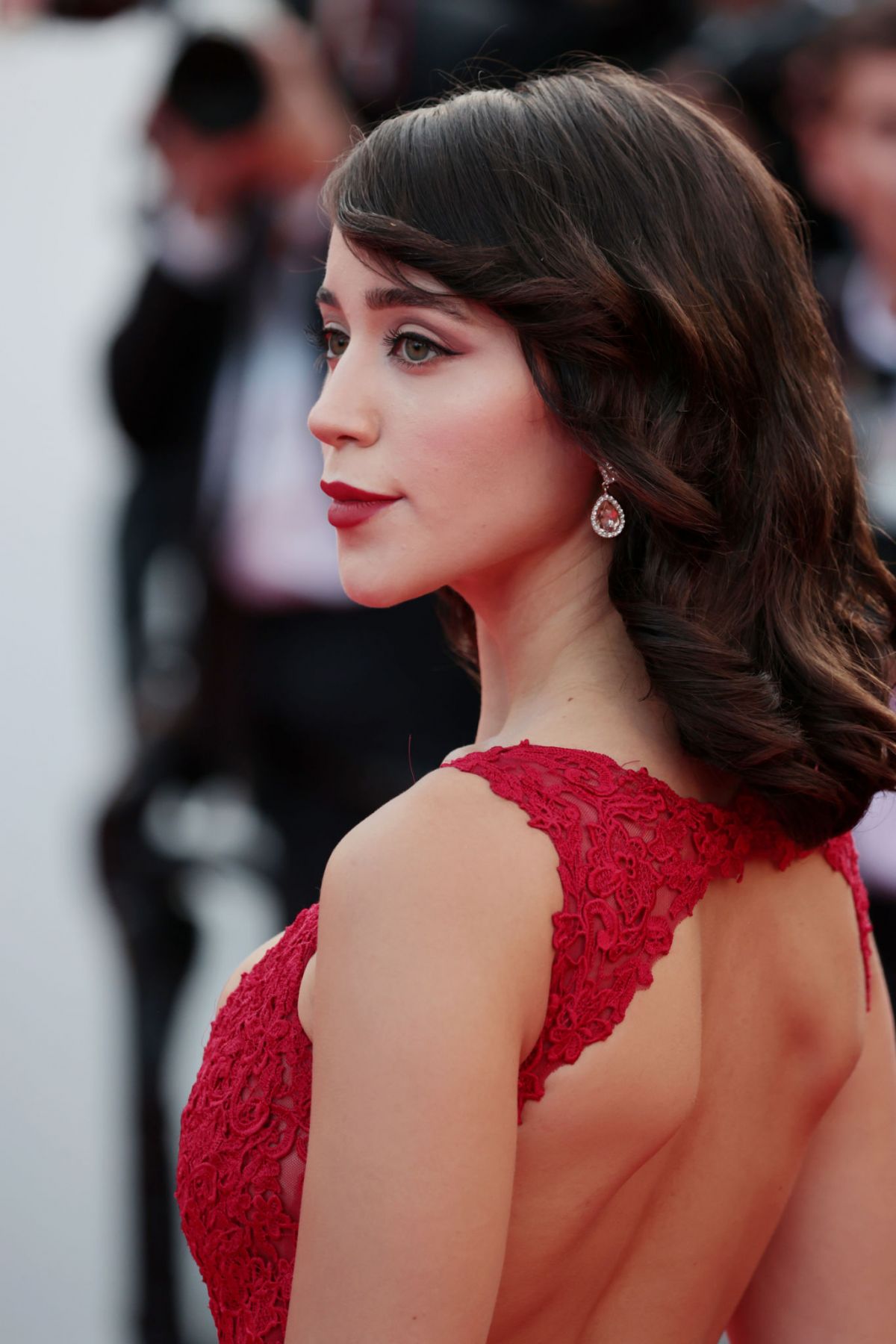 Cannes, France. 20th May, 2022. CANNES - MAY 20: Caylee Cowan arrives to  the premiere of  Three Thousand Years of Longing  during the 75th Edition  of Cannes Film Festival on