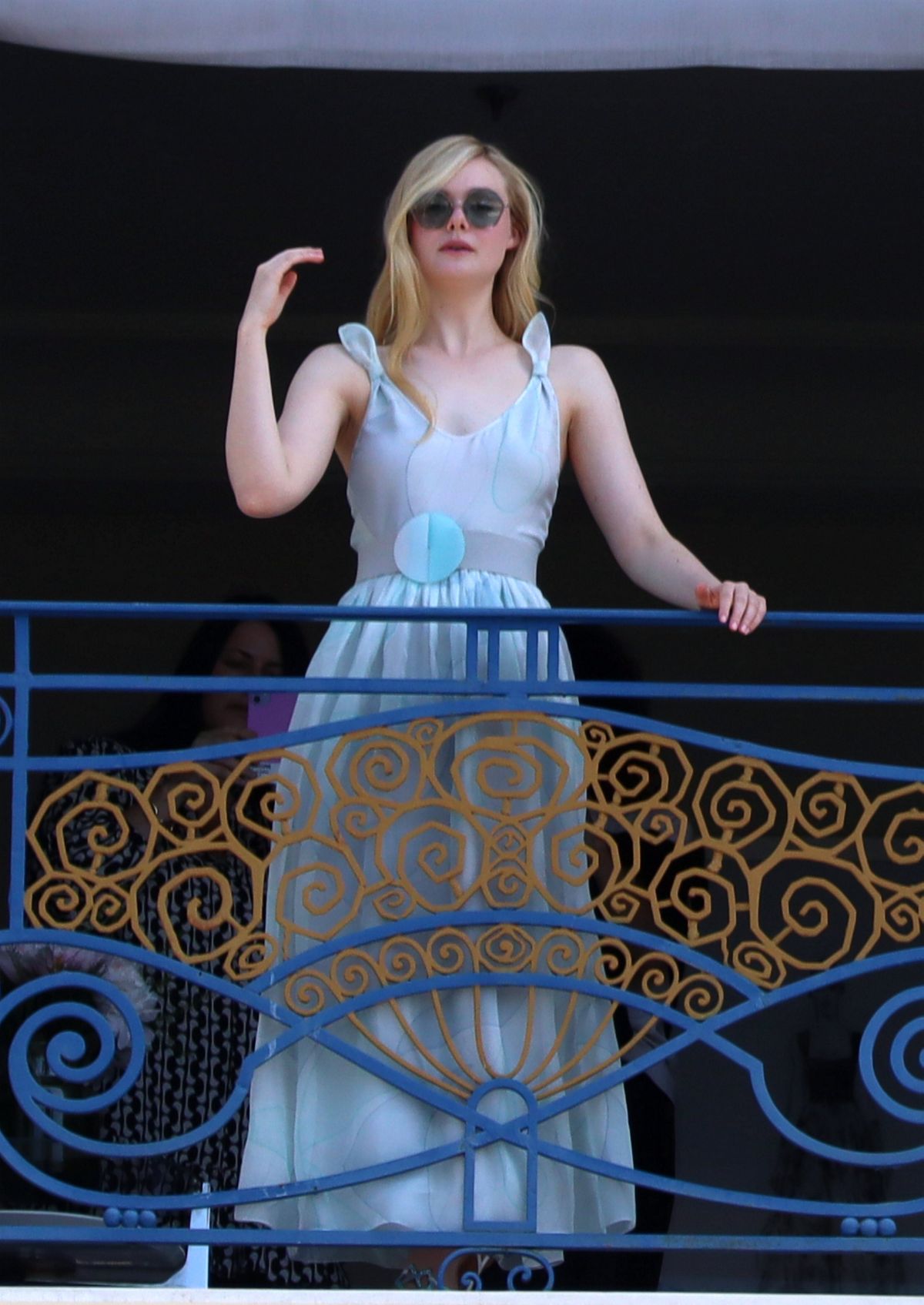 dakota fanning seen with her louis vuitton suitcase outside the martinez  hotel during the 72nd annual cannes film festival in cannes, france-220519_8