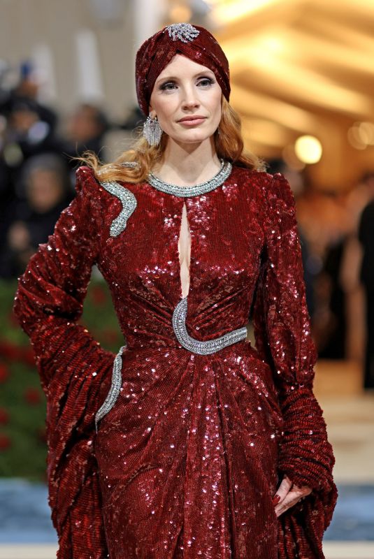 JESSICA CHASTAIN at Met Gala Celebrating In America: An Anthology of Fashion in New York 05/02/2022