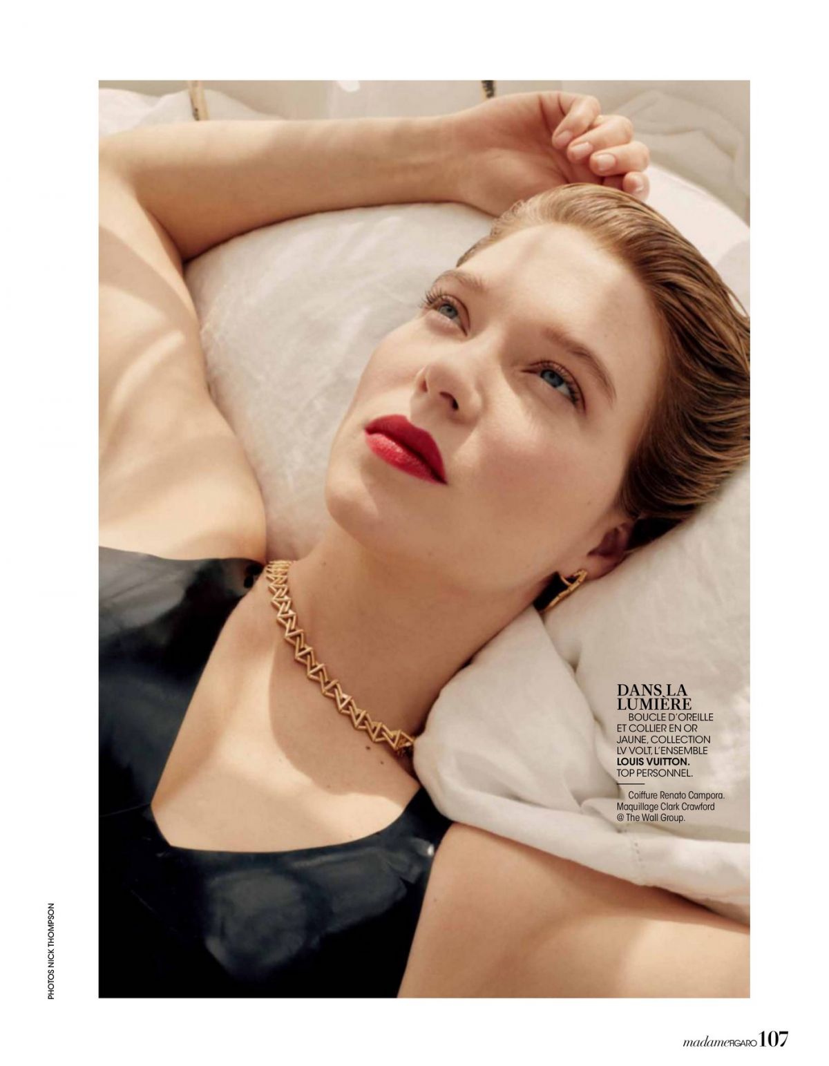 Lea Seydoux in Louis Vuitton for Madame Figaro Cover Story