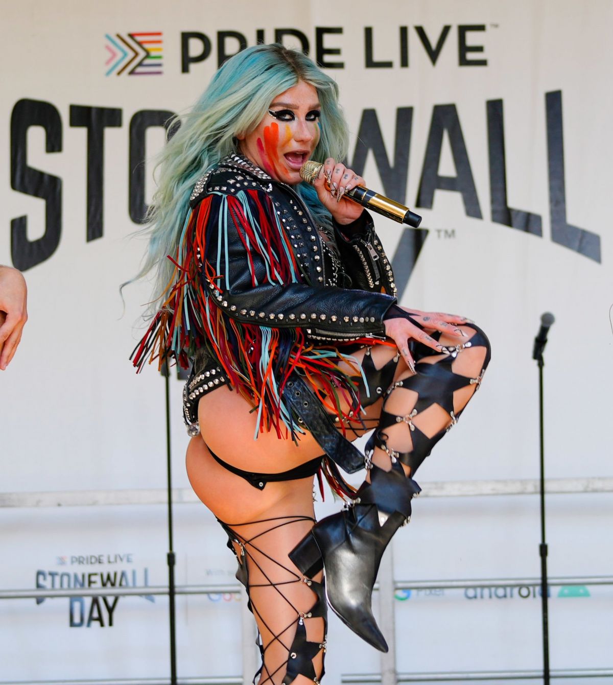 KESHA Performs at Pride Live Stonewall Day in New York 06/24/2022