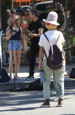 LINDA PERRY at a Farmers Market in Los Angeles 07/10/2022
