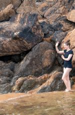 HOLLIDAY GRAINGER Out at a Beach in Devon 07/27/2022