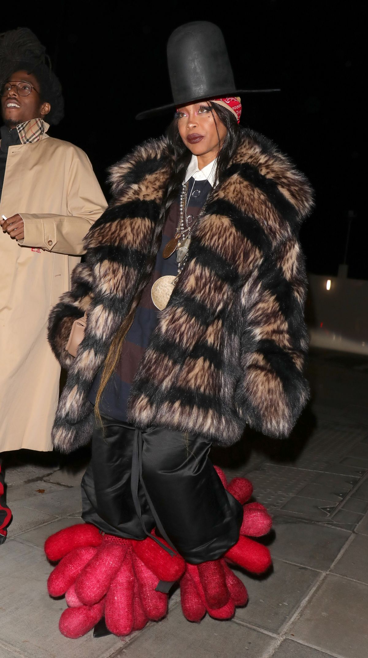 ERYKAH BADU Arrives at Burberry Spring/Summer 2023 Aftershow Party in ...