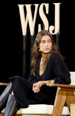 HAILEY BIEBER Speaks on Stage at WSJ Tech Live Conference in Laguna Beach 10/24/2022