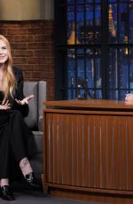 EVAN RACHEL WOOD at Late Night with Seth Meyers in New York 11/03/2022