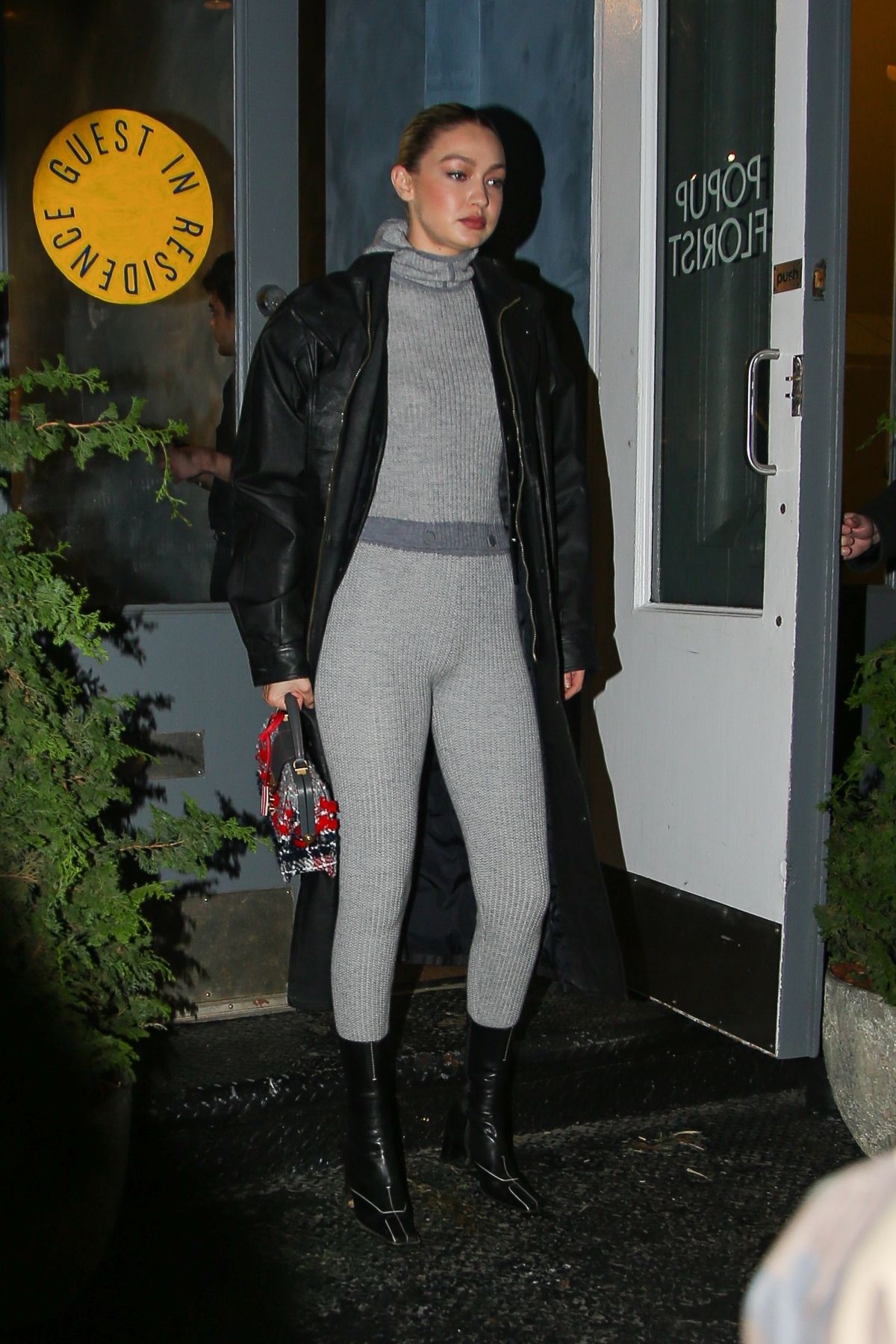 GIGI HADID Arrives at Her Guest In Residence Pop-up in New York 11/29 ...