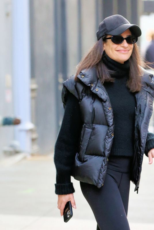 LEA MICHELE Out and About in New York 11/16/2022