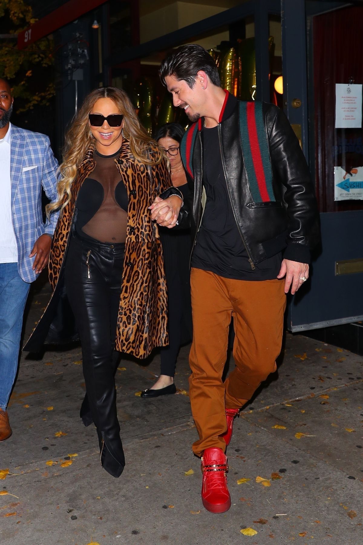 MARIAH CAREY and Bryan Tanaka Leaves Blue Ribbon Sushi in New York 11