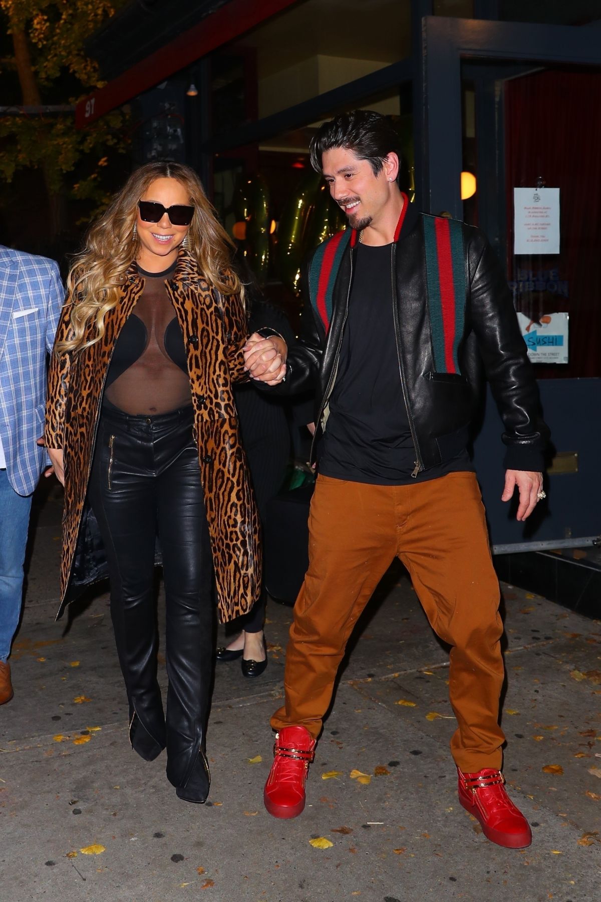 MARIAH CAREY and Bryan Tanaka Leaves Blue Ribbon Sushi in New York 11