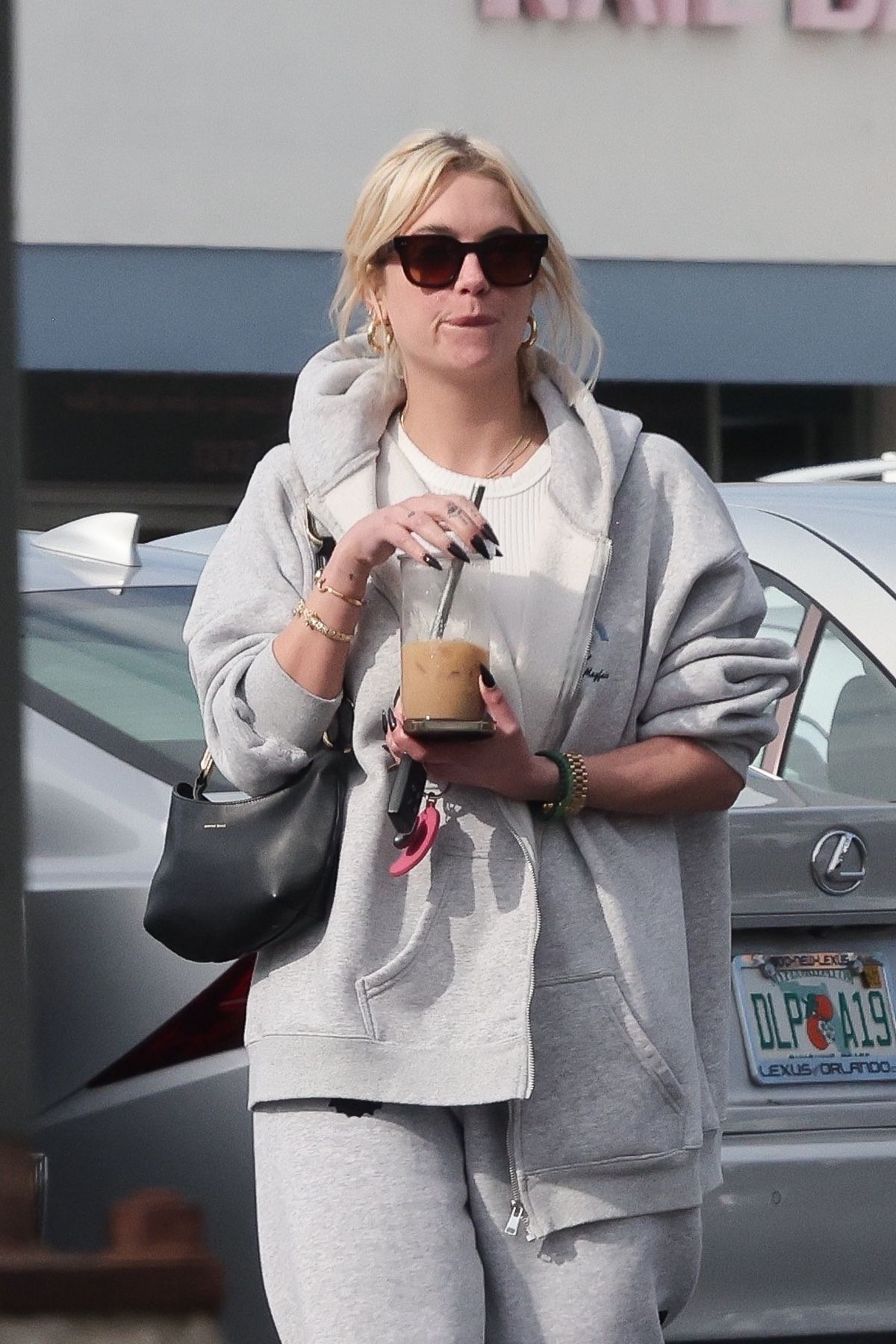 ASHLEY BENSON Heading to a Nails Salon in Los Angeles 12/16/2022 ...