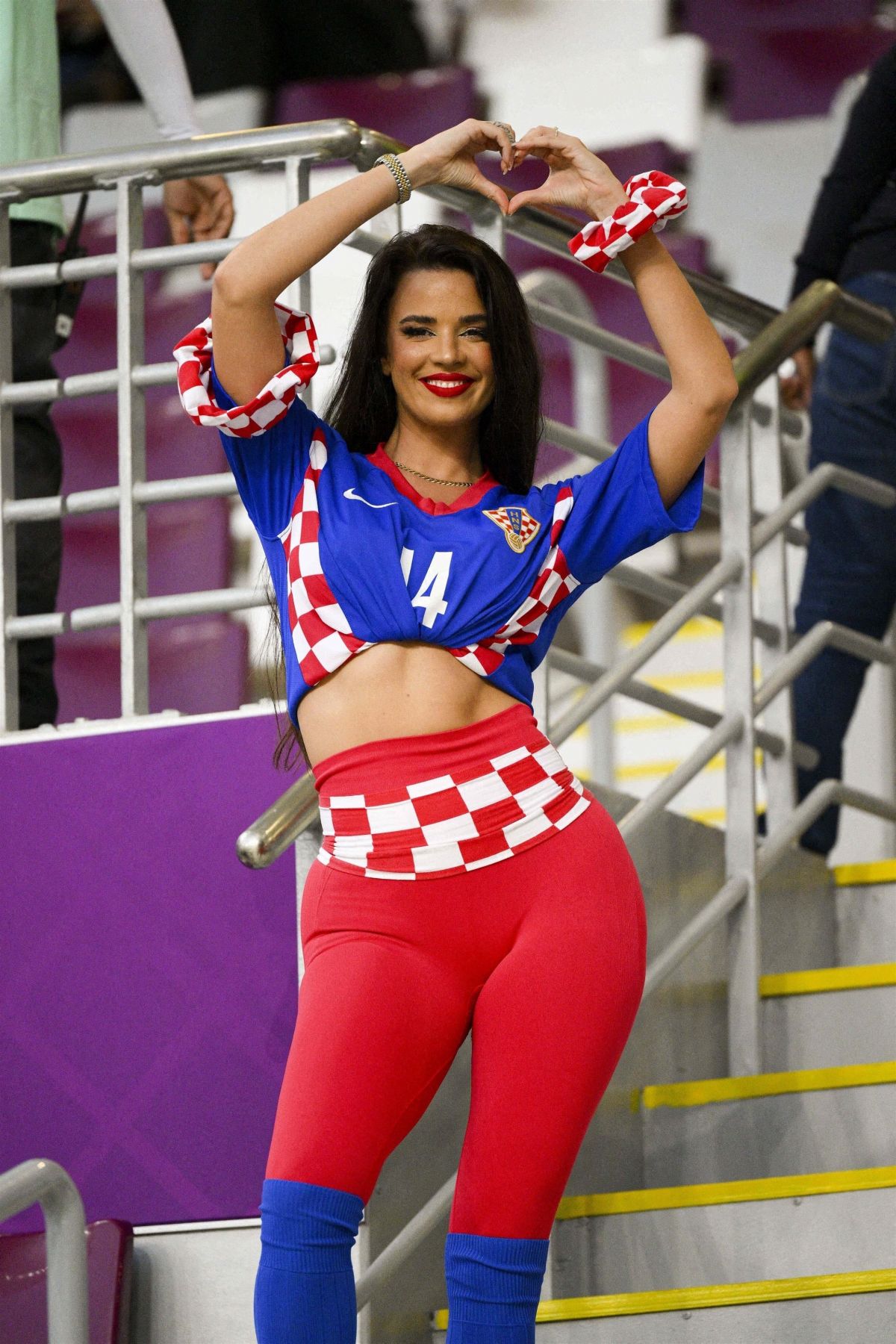 Ivana Knoll At Croatia Vs Morocco Game At Fifa World Cup In Qatar 12172022 Hawtcelebs 