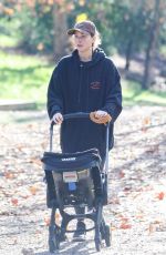 JENNIFER LAWRENCE Out with Her Baby at a School of Ducks at a Los Angeles Lake 12/29/2022