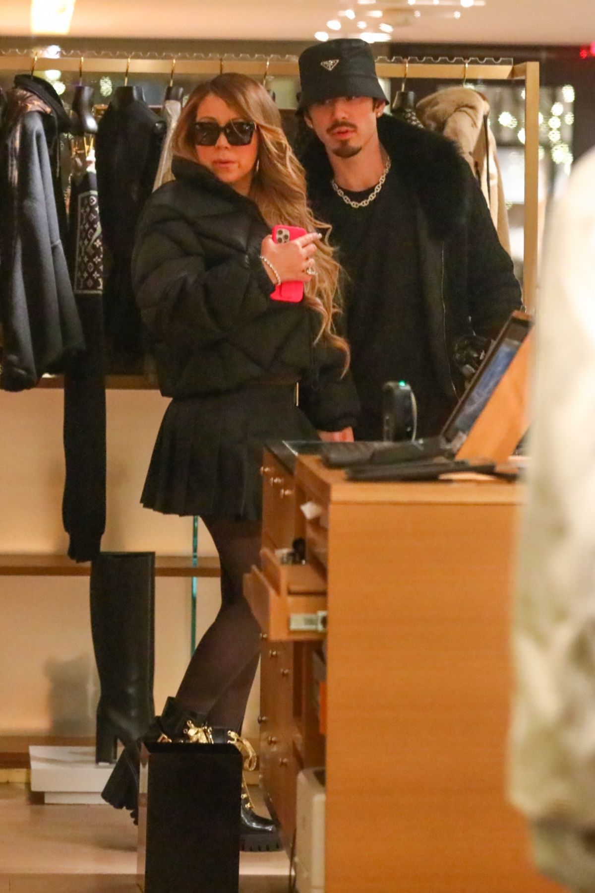 Mariah Carey treats herself to a Louis Vuitton shopping spree in Aspen