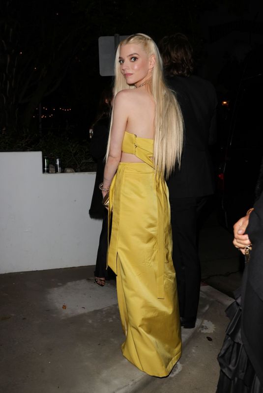 ANYA TAYLOR-JOY Arrives at a Golden Globes Afterparty in Los Angeles 01 ...