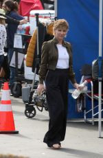 EVANGELINE LILLY on the Set of Ant-man and the Wasp Quantumania in Los Angeles 01/09/2023