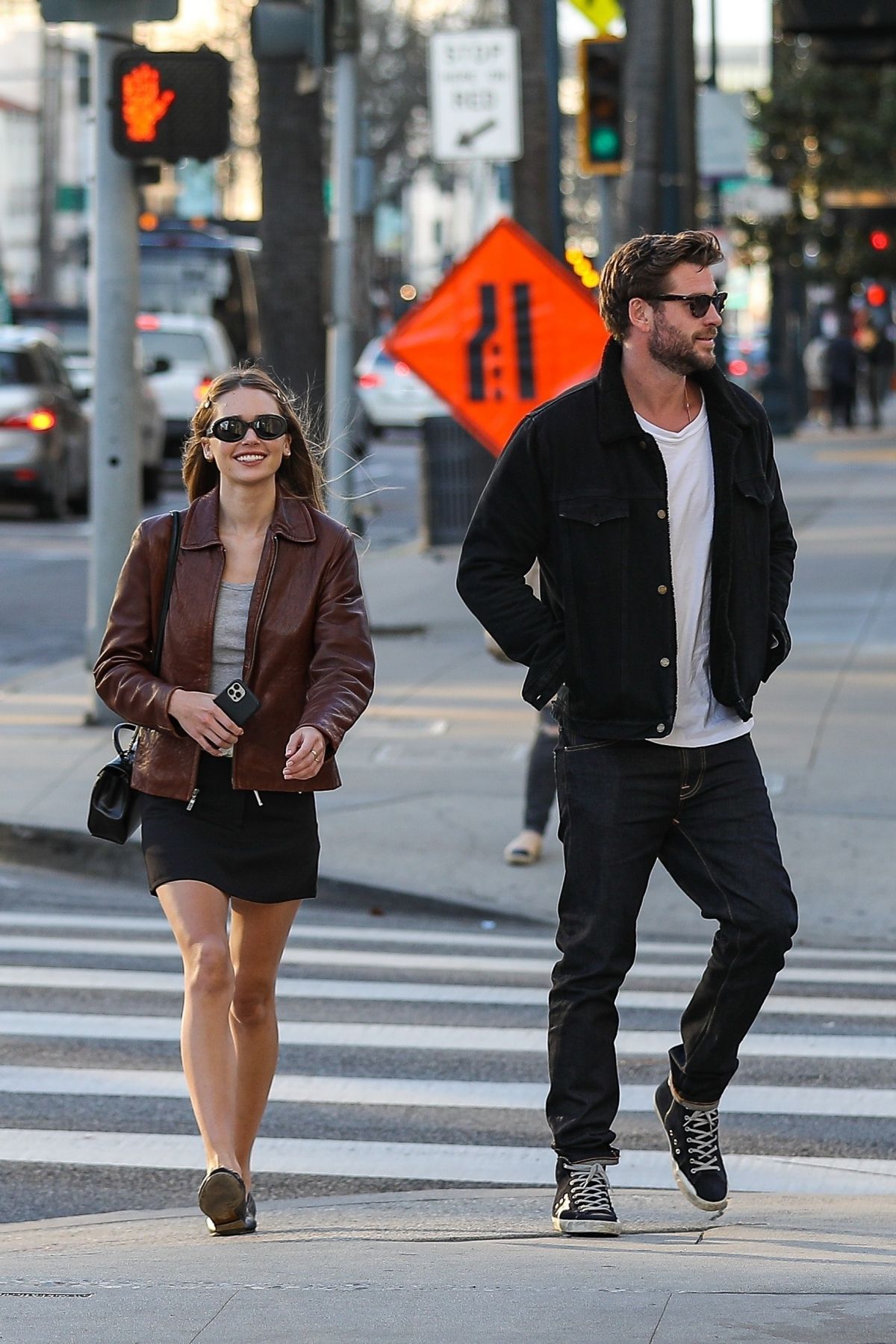 GABRIELLA BROOKS and Liam Hemsworth Shopping on Rodeo Drive and Saks