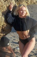 HAYDEN PANETTIERE in Swimsuit at a Photoshoot on the Beach in Malibu, January 2023