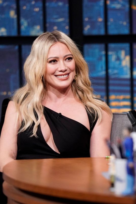 HILARY DUFF at Late Night with Seth Meyers 01/23/2023
