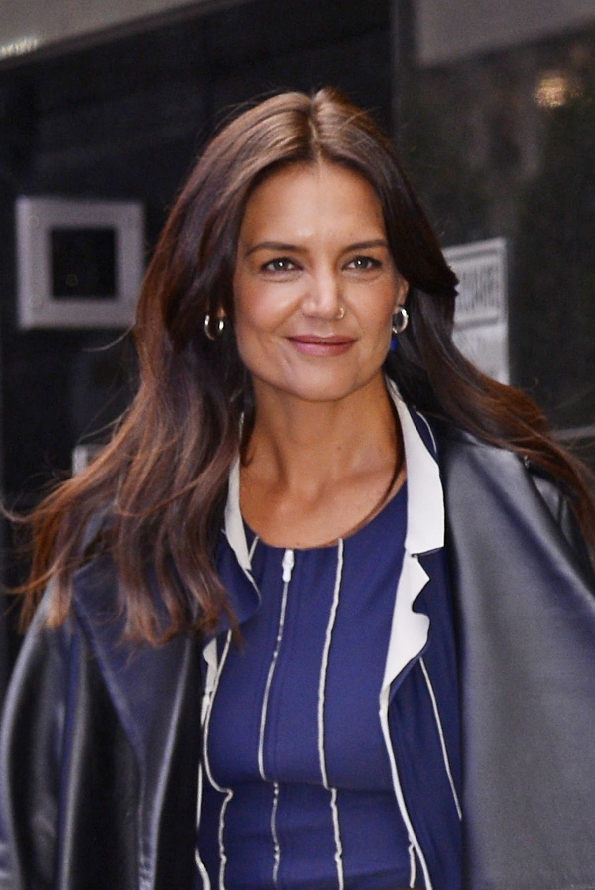 KATIE HOLMES Promotes Her New offBroadway play The Wanderers in New
