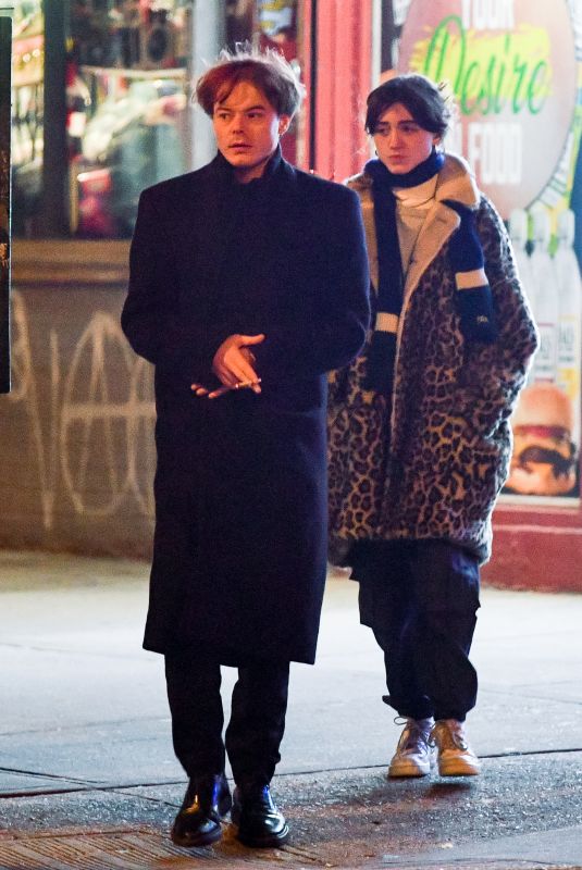 NATALIA DYER and Charlie Heaton on a date night in New York 01/11/2023