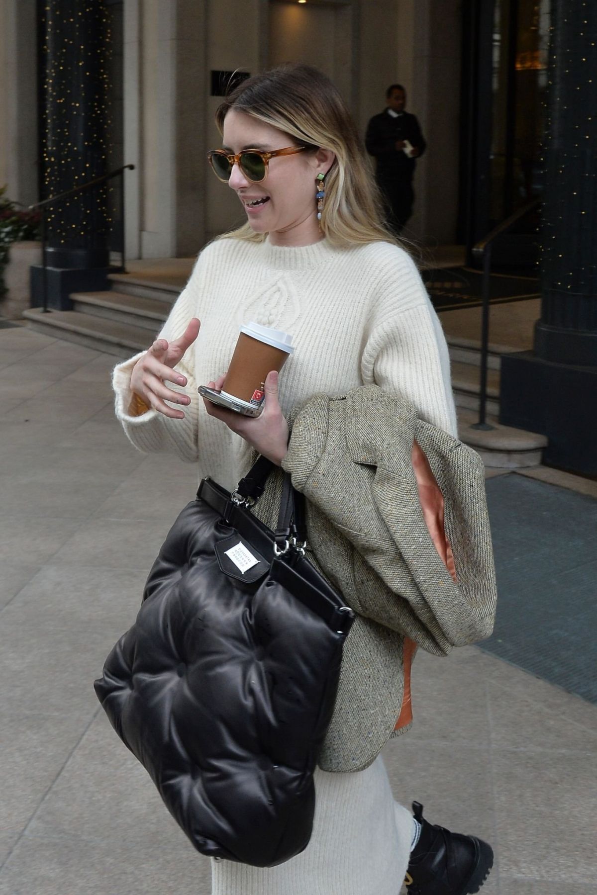 EMMA ROBERTS Out and About in Milan 02/22/2023 – HawtCelebs