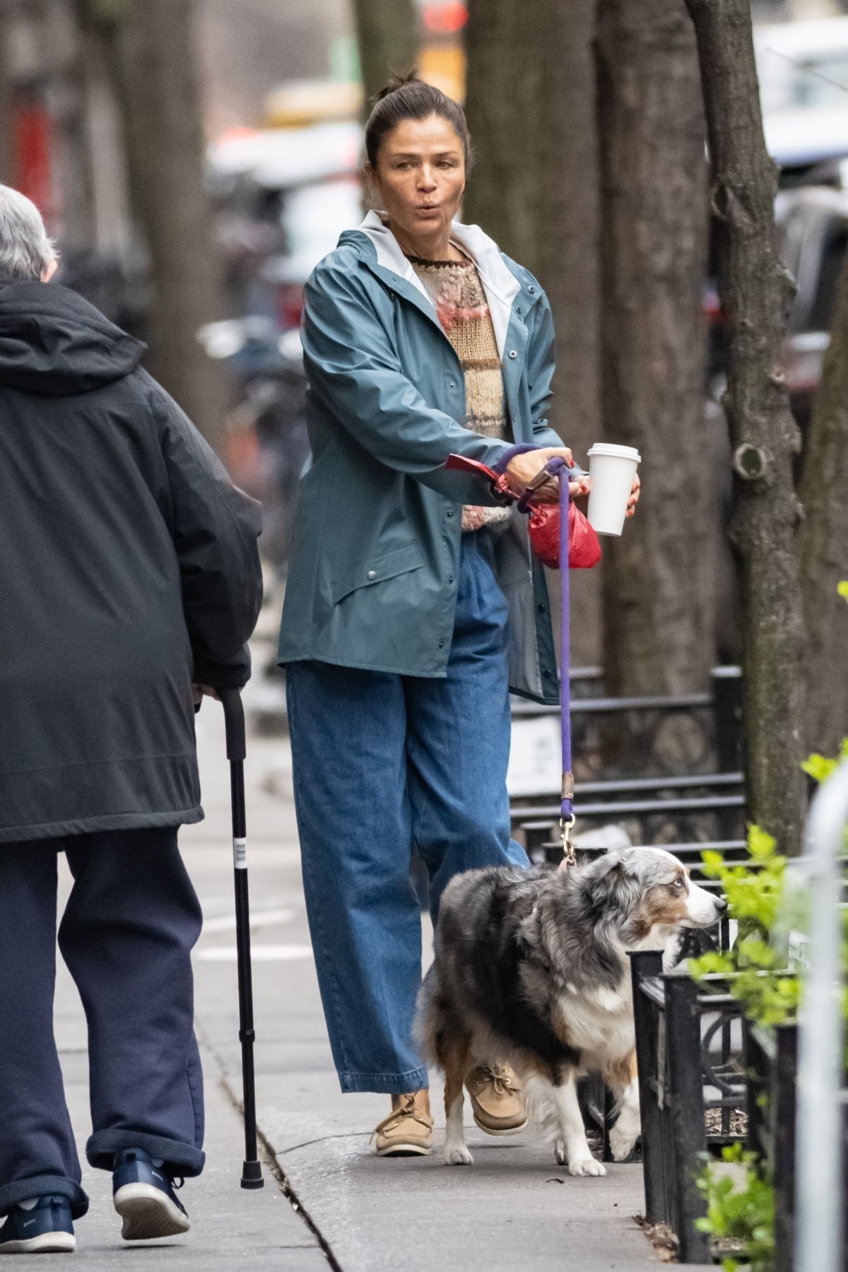 HELENA CHRISTENSEN Out with Her Dog in New York 03/24/2023 – HawtCelebs