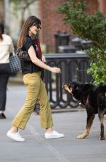 EMILY RATAJKOWSKI Out with Her Dog in New York 04/12/2023
