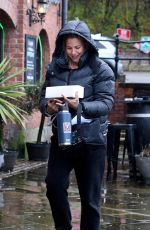 GEMMA ATKINSON Arrives at Hits Radio in Manchester 04/14/2023