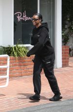 JUSTINE SKYE Out for Lunch at Fred Segal in West Hollywood 04/11/2023
