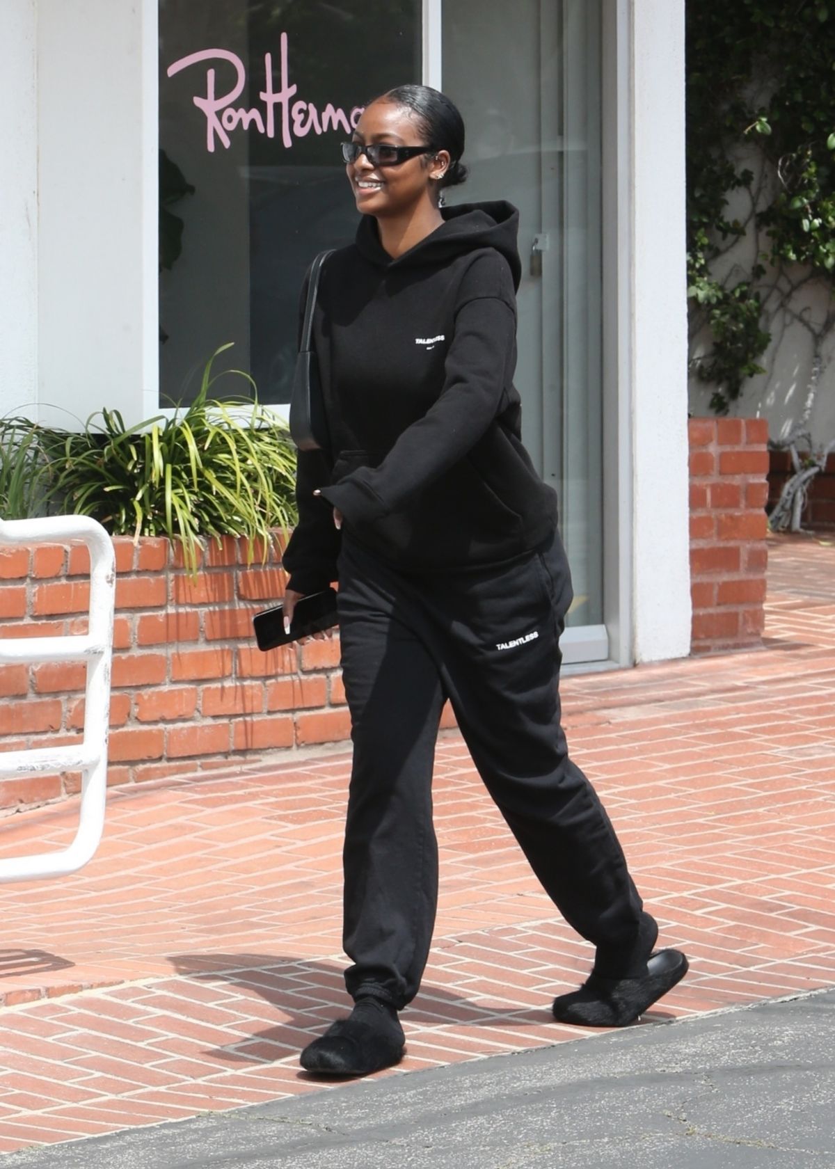 JUSTINE SKYE Out for Lunch at Fred Segal in West Hollywood 04/11/2023 ...