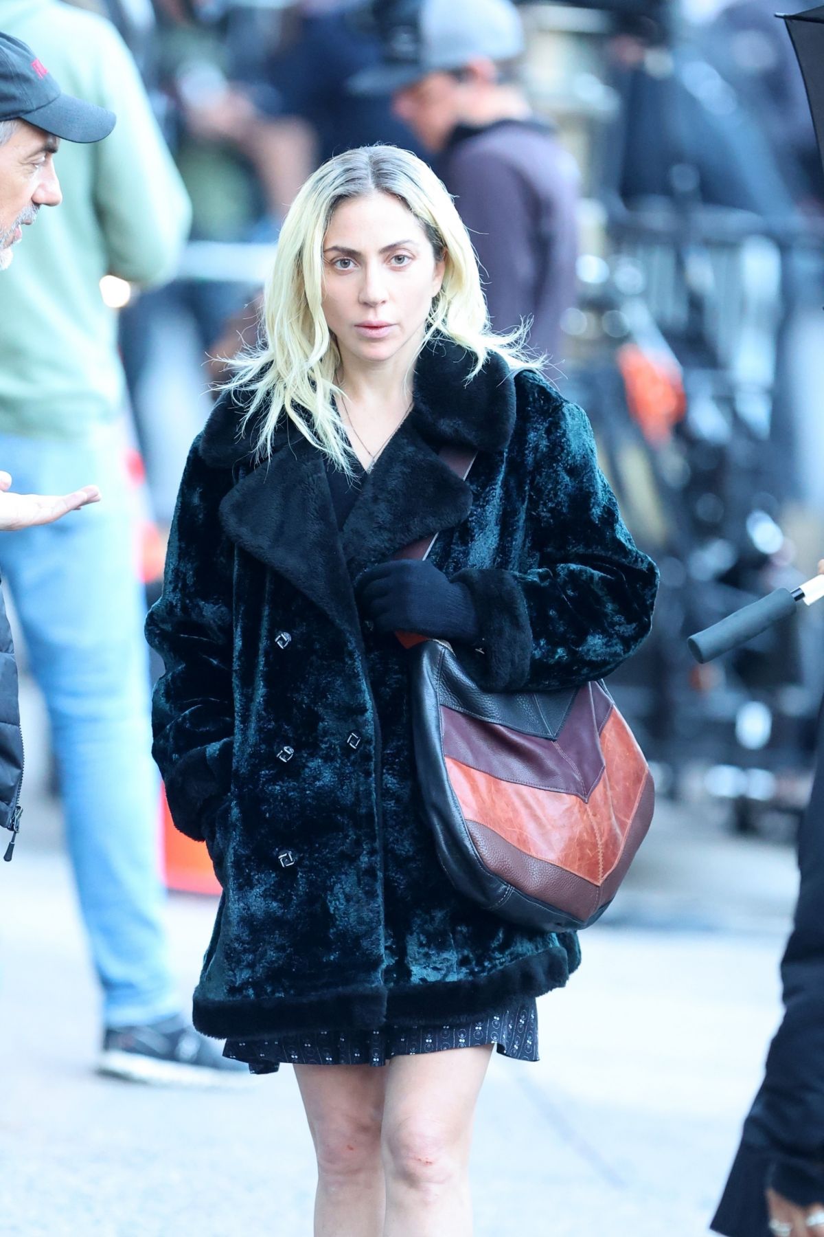 LADY GAGA on the Set of Joker: Folie a Deux in New York 04/01/2023 ...